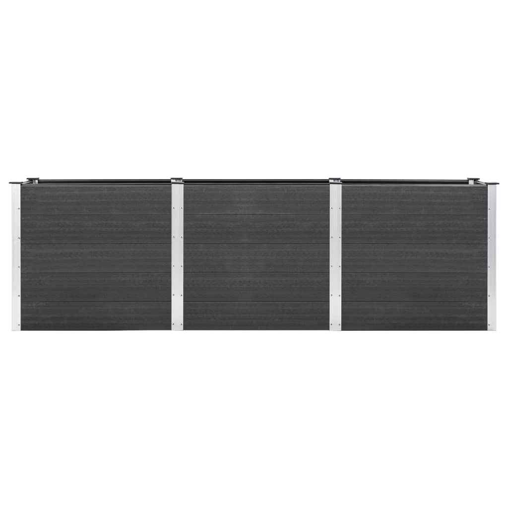 VIDAXL -Planungsbox erhöht 300x100x91 cm HKC Grau
