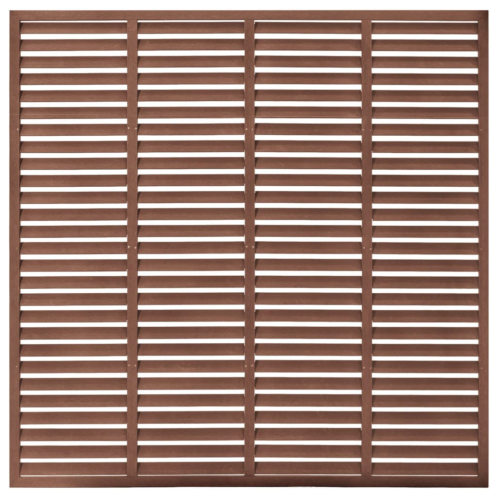 VIDAXL Louvre Schutting 180x180 cm HKC Brown