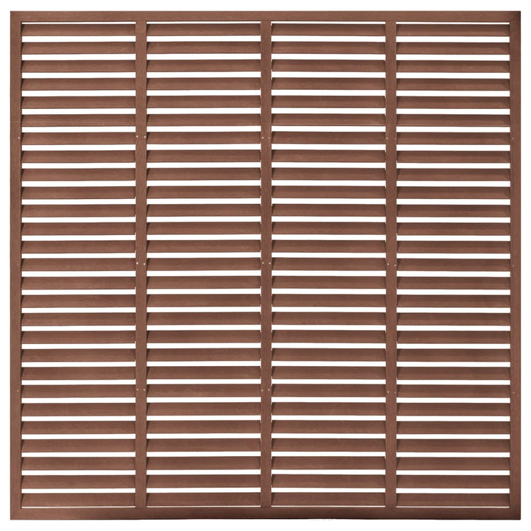 VIDAXL Louvre Schutting 180x180 cm HKC Brown