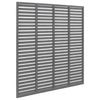 Vidaxl Lamellenhek 180x180 cm HKC Grau