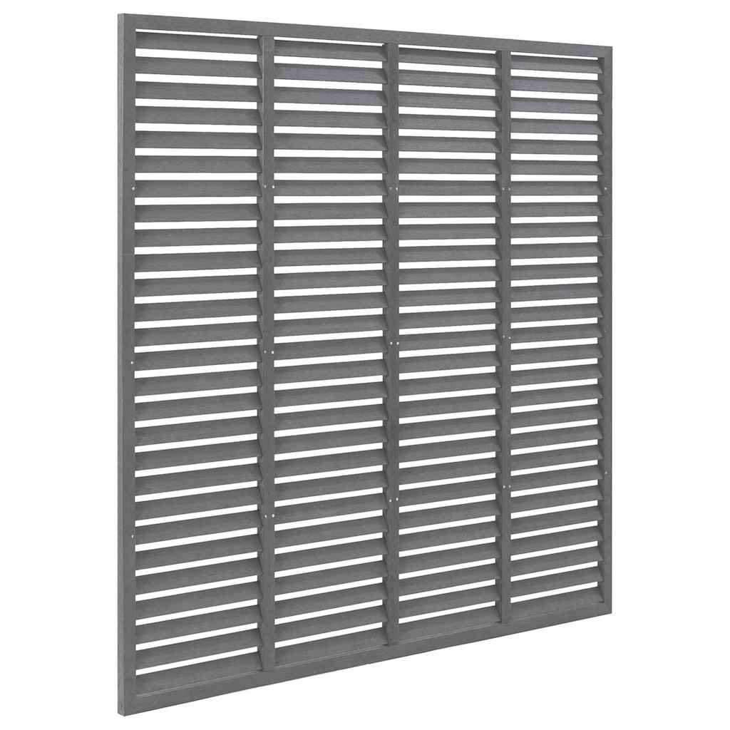 Vidaxl Lamellenhek 180x180 cm HKC Grau