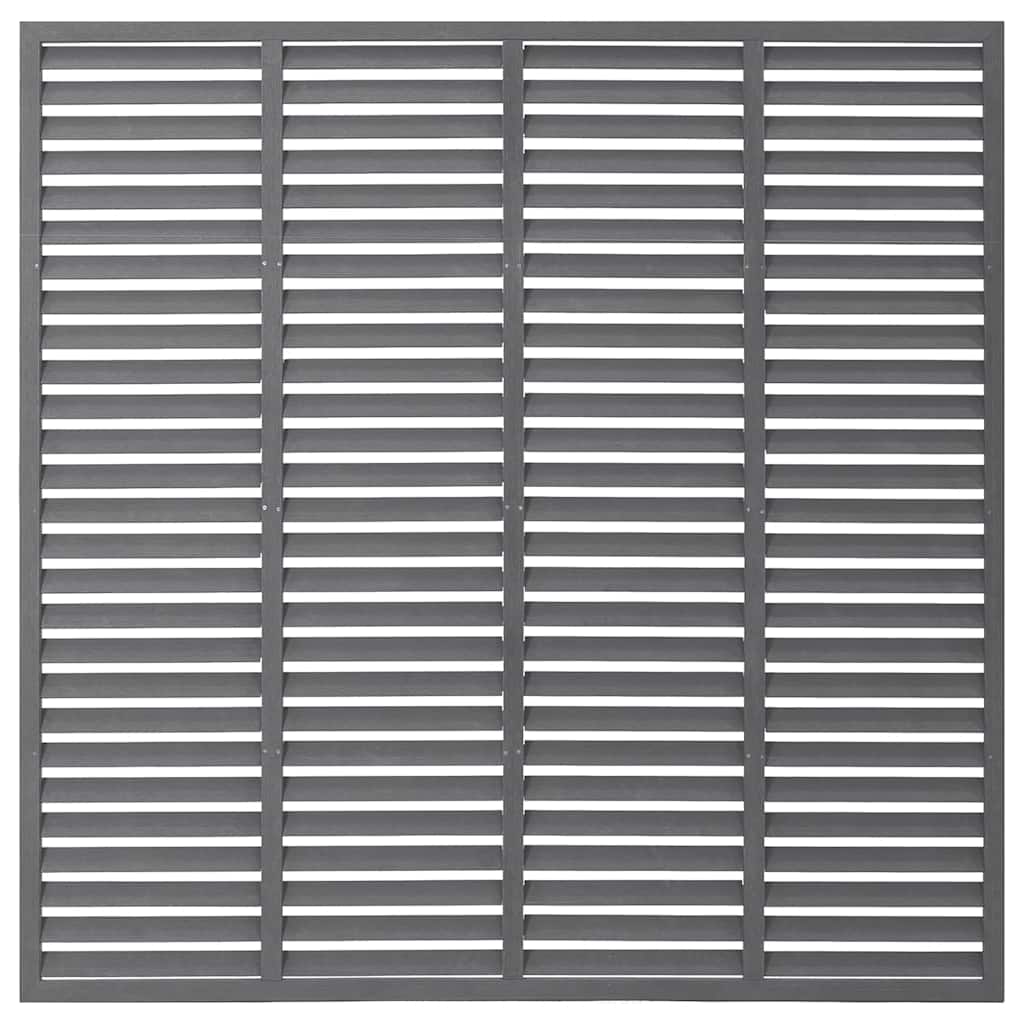 Vidaxl Lamellenhek 180x180 cm HKC Grau