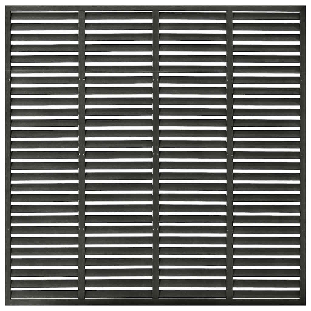 Vidaxl Lamellenhek 180x180 cm HKC Dunkelgrau