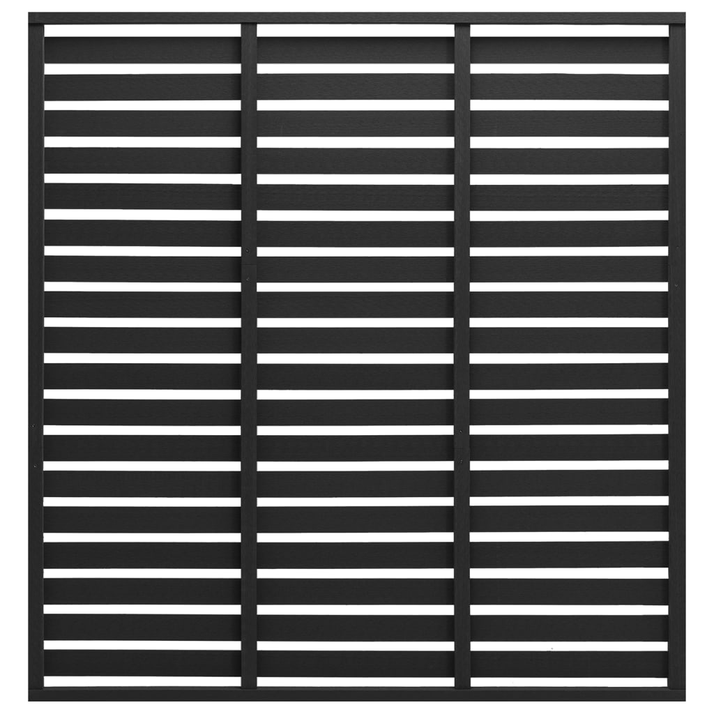 VIDAXL -Zauntafel 180x180 cm HKC Schwarz