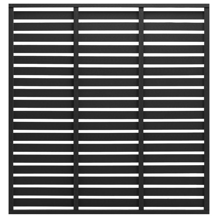 VIDAXL -Zauntafel 180x180 cm HKC Schwarz