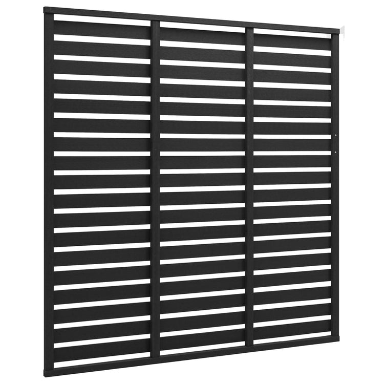 VIDAXL -Zauntafel 180x180 cm HKC Schwarz