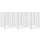 Vidaxl Gabion Pflanzer 3 ST erhöht 30 x 30 x 50 cm Eisen