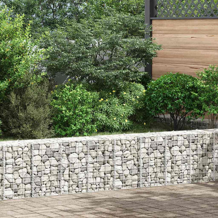 Vidaxl Gabion Pflanzer 3 ST erhöht 30 x 30 x 50 cm Eisen