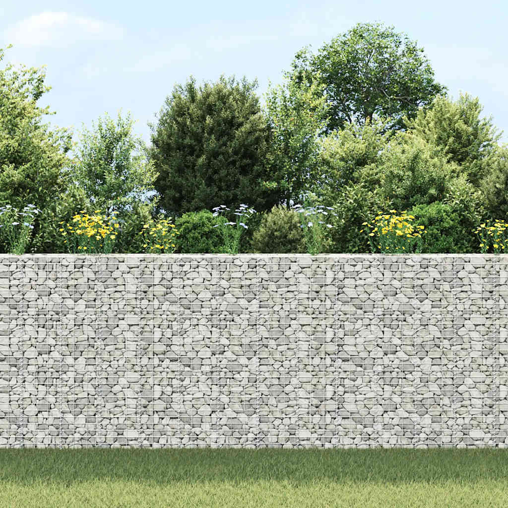 Vidaxl Schanskorf Pflanzer 3 ST erhöht 30 x 30 x 1550 cm Eisen
