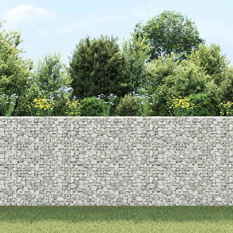 Vidaxl Schanskorf Pflanzer 3 ST erhöht 30 x 30 x 1550 cm Eisen