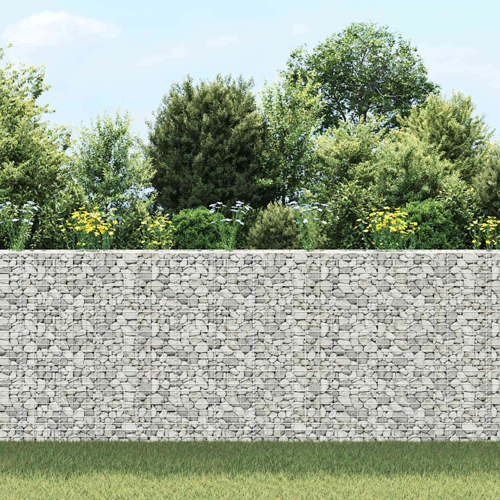 Vidaxl Schanskorf Pflanzer 3 ST erhöht 30 x 30 x 1550 cm Eisen