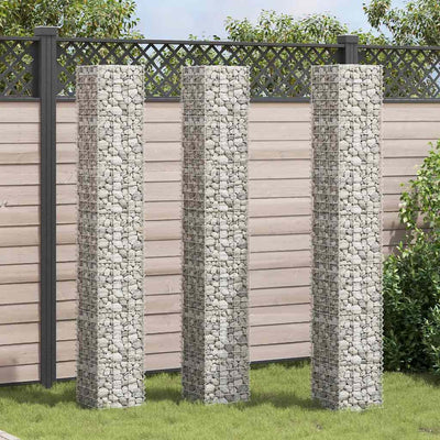 Vidaxl Schanskorf Pflanzer 3 ST erhöht 30 x 30 x 24 cm Eisen