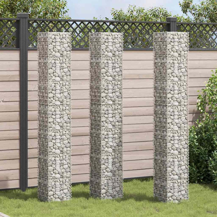 Vidaxl Schanskorf Pflanzer 3 ST erhöht 30 x 30 x 24 cm Eisen