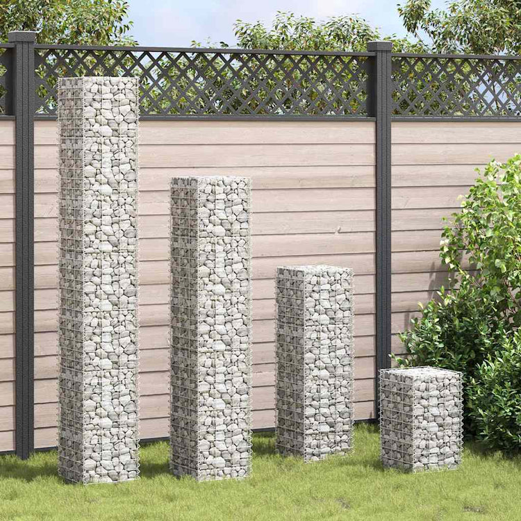 Vidaxl Schanskorf Pflanzer 4 ST 30x30x50 100 150 200 cm Eisen