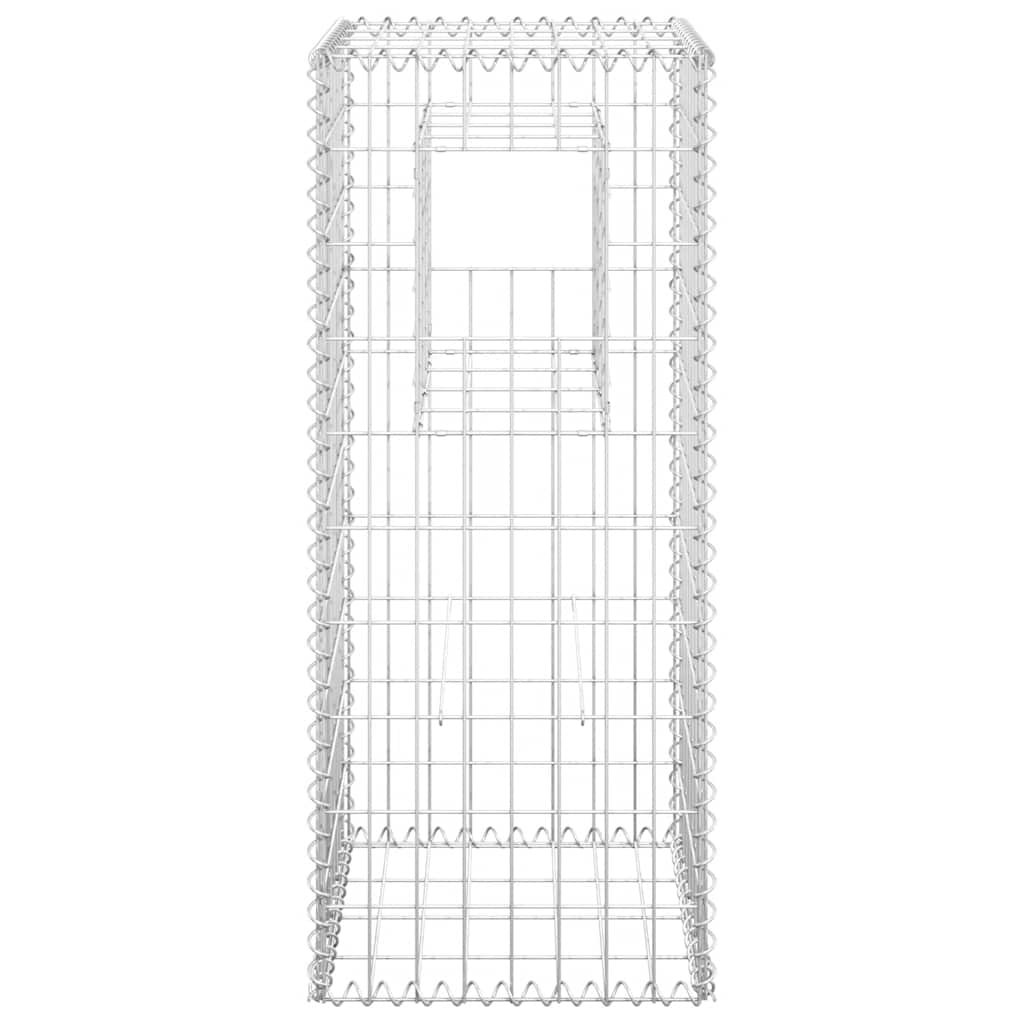 Vidaxl Schanskorf Pole 40x40x100 cm Eisen
