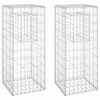 Vidaxl Schanskorf Posts 2 PCs 40x40x100 cm Eisen