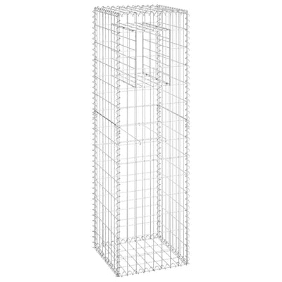 Vidaxl Schanskorf Pole 40x40x140 cm Eisen