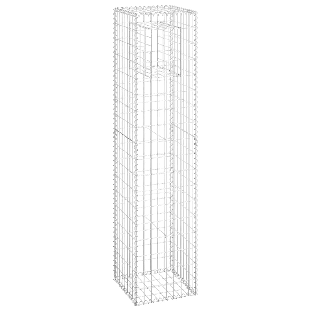 Vidaxl Schanskorf Pole 40x40x180 cm Eisen