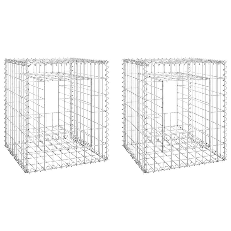 Vidaxl Schanskorf Posts 2 ST 50x50x60 cm Eisen