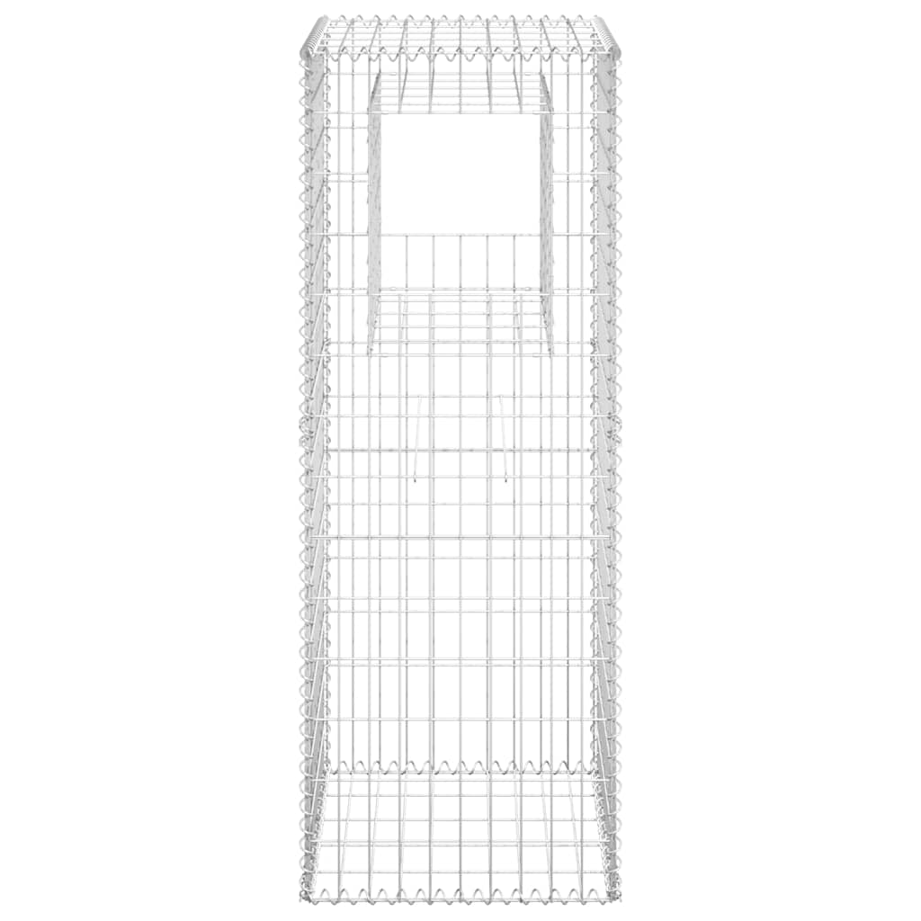 Vidaxl Schanskorf Pole 50x50x140 cm Eisen