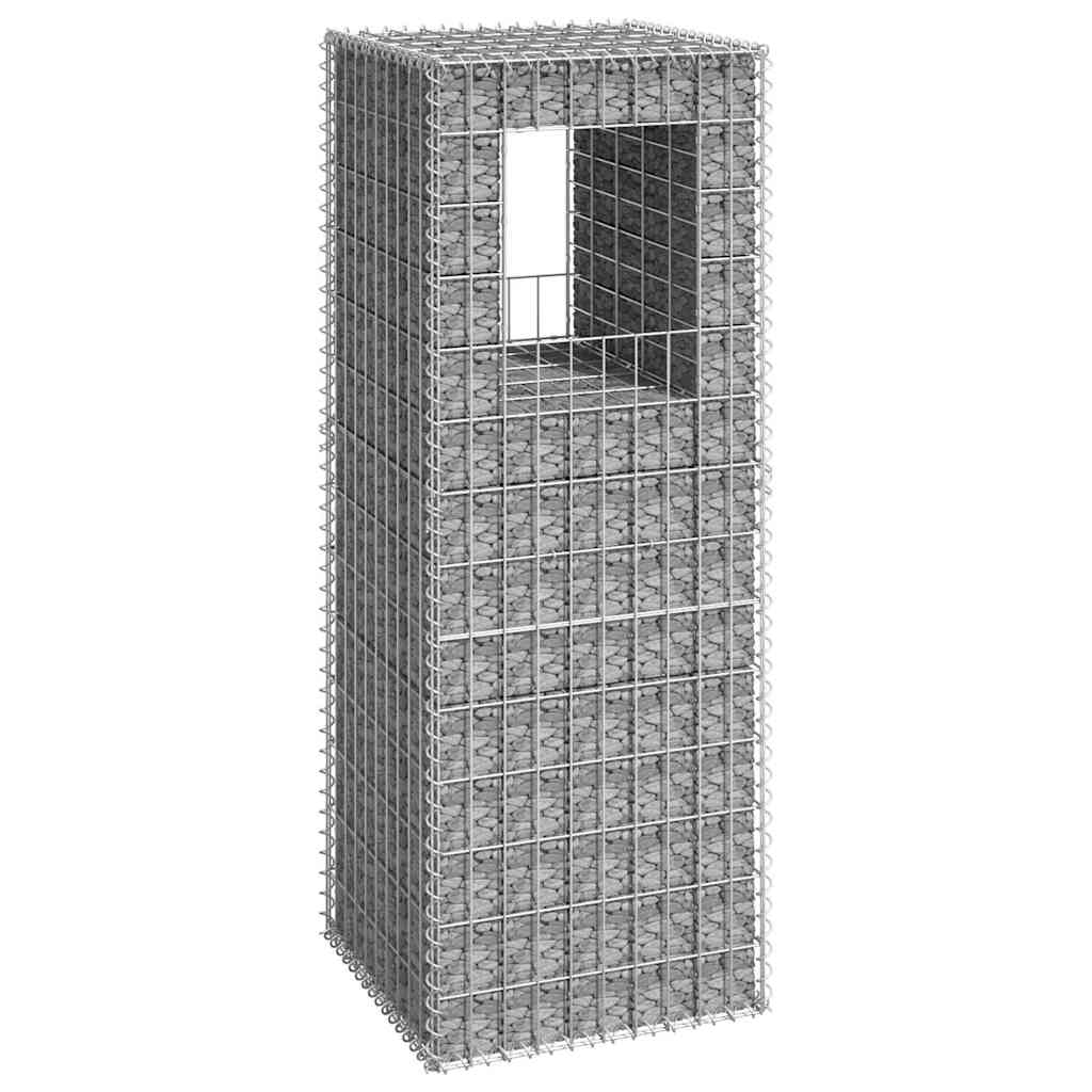Vidaxl Schanskorf Pole 50x50x140 cm Eisen