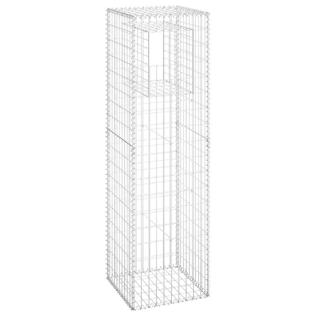 Vidaxl Schanskorf Pole 50x50x180 cm Eisen
