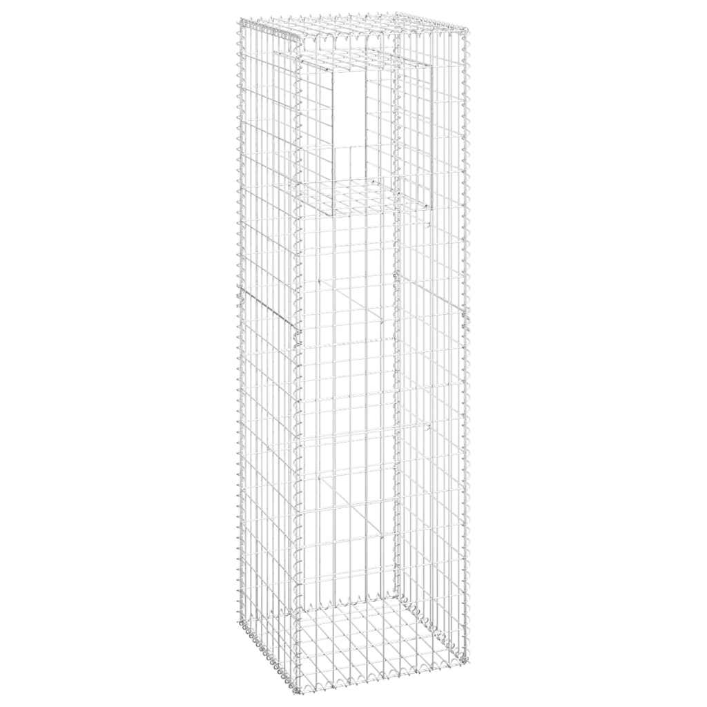 Vidaxl Schanskorf Posts 2 PCs 50x50x180 cm Eisen