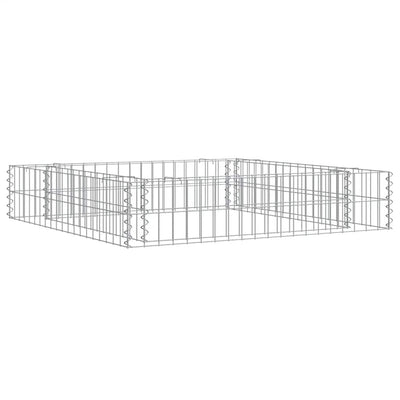 Vidaxl Gabion -Pflanzer erhoben 100x100x20 cm verzinkter Stahl