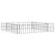Vidaxl Gabion -Pflanzer erhoben 100x100x20 cm verzinkter Stahl