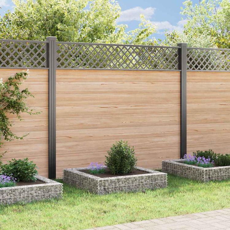 Vidaxl Gabion -Pflanzer erhoben 100x100x20 cm verzinkter Stahl