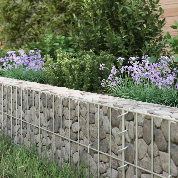 Vidaxl Gabion -Pflanzer erhoben 100x100x20 cm verzinkter Stahl