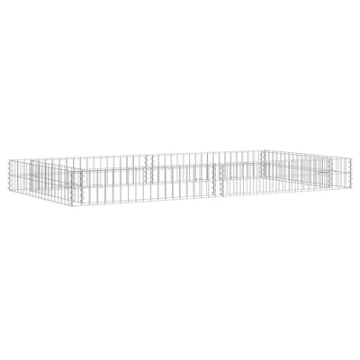 Vidaxl Gabion -Pflanzer erhöhte 200x100x20 cm verzinkter Stahl