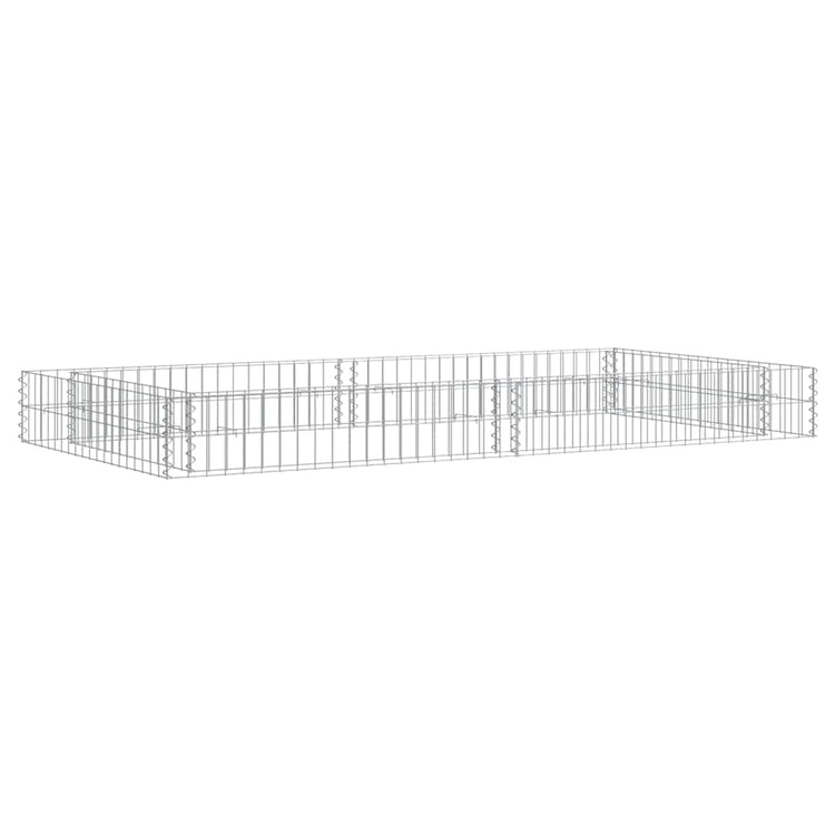 Vidaxl Gabion -Pflanzer erhöhte 200x100x20 cm verzinkter Stahl