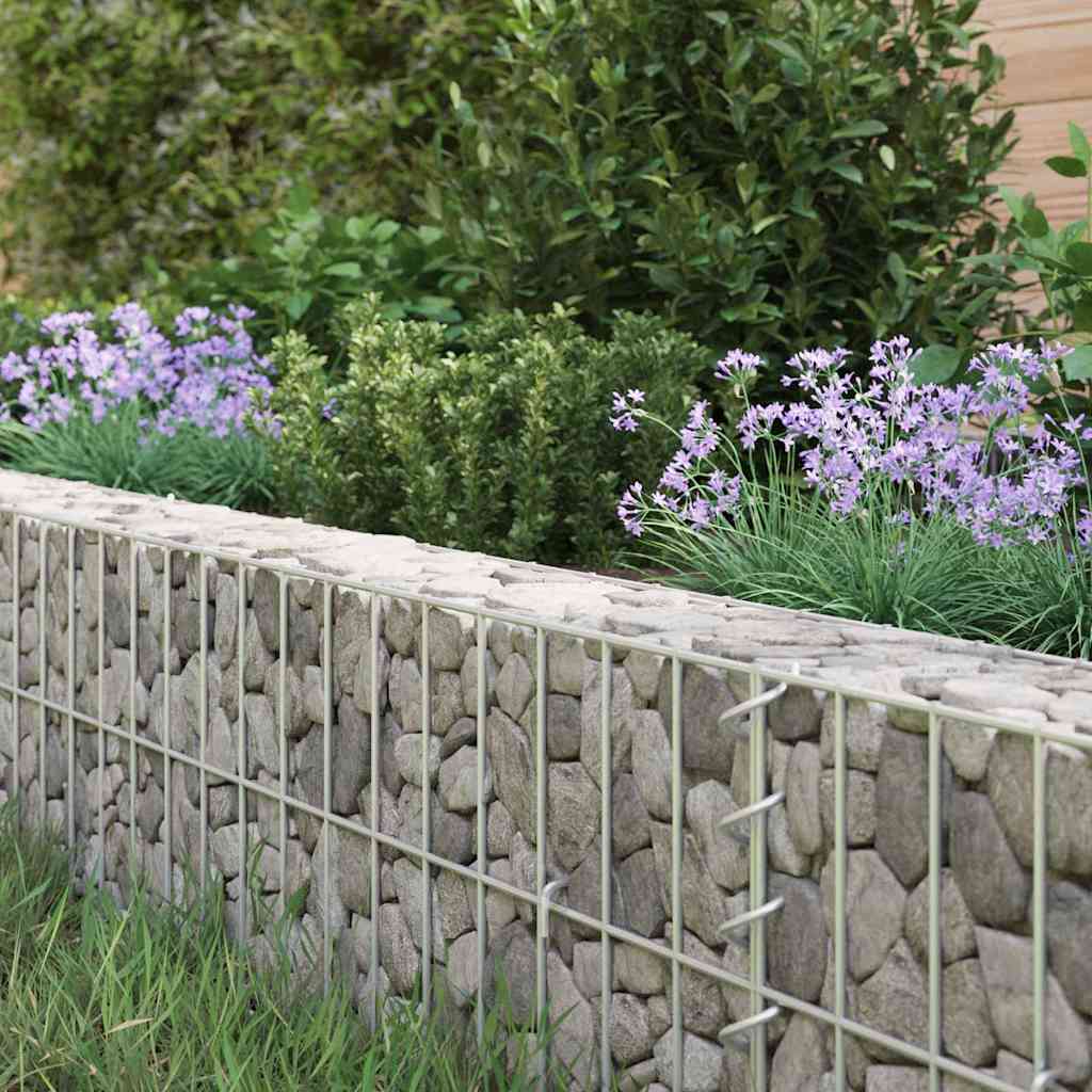 Vidaxl Gabion -Pflanzer vermehrte 300x100x20 cm verzinkter Stahl