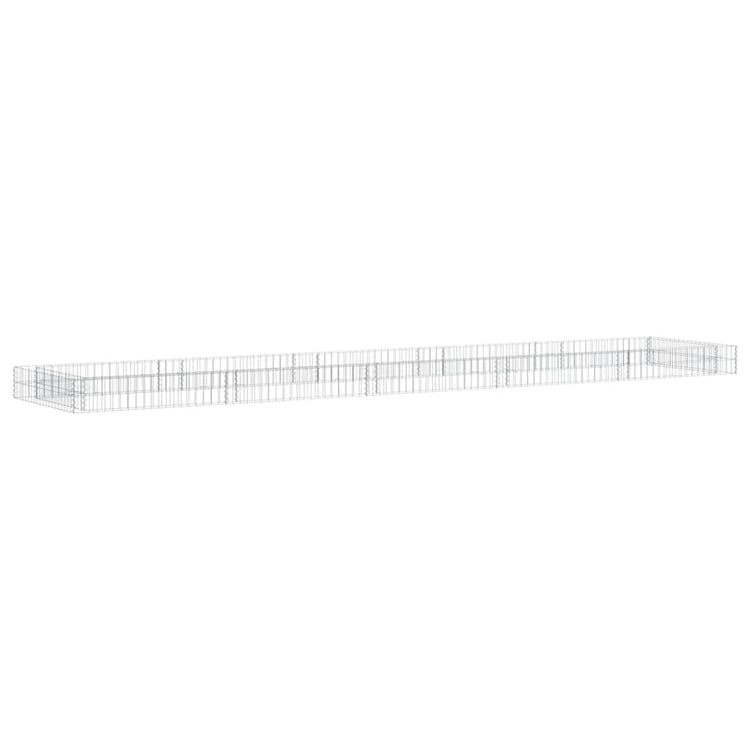 Vidaxl Gabion -Pflanzer erhöhte 500x100x20 cm verzinkter Stahl