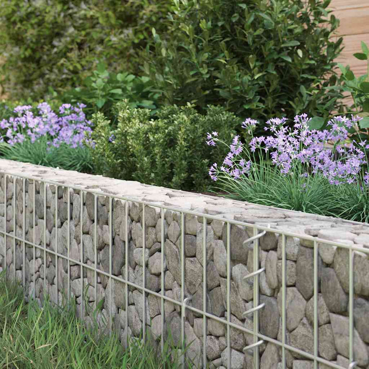 Vidaxl Gabion -Pflanzer erhöhte 800x100x20 cm verzinkter Stahl