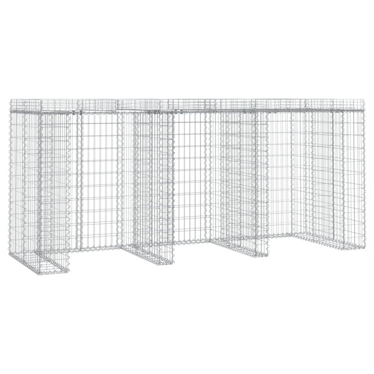 Vidaxl Schans Korb für Mülldose 270 x 91 x 1220 cm verzinktes Eisen
