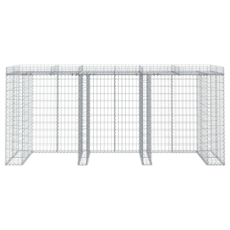 Vidaxl Schans Korb für Mülldose 270 x 91 x 1220 cm verzinktes Eisen