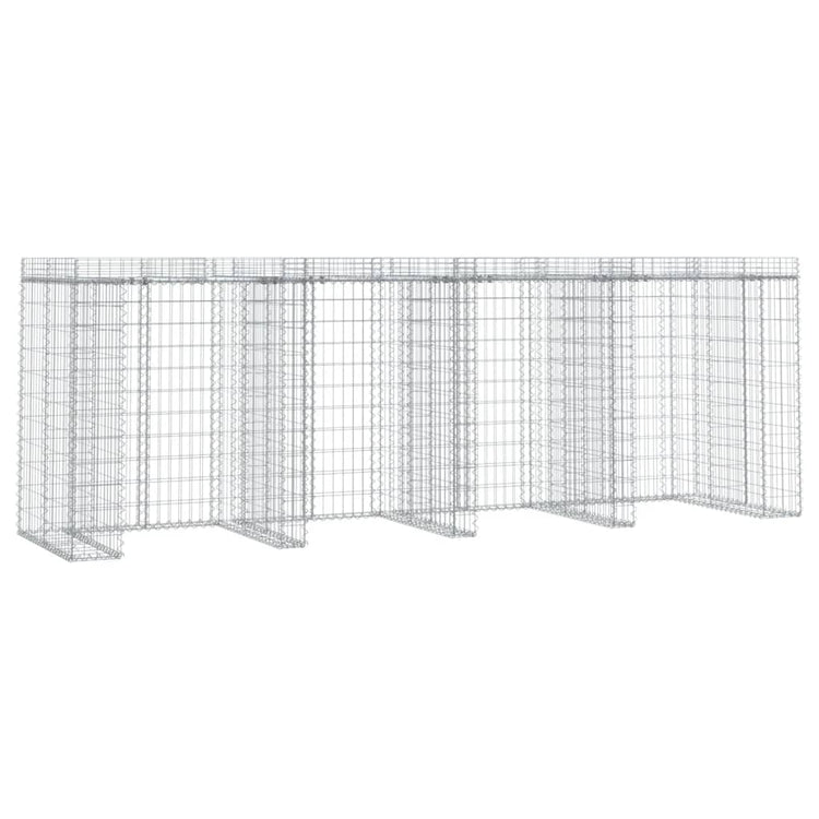 Vidaxl Schans Korb für Müll CAN 350 x 91 x 1220 cm verzinktes Eisen