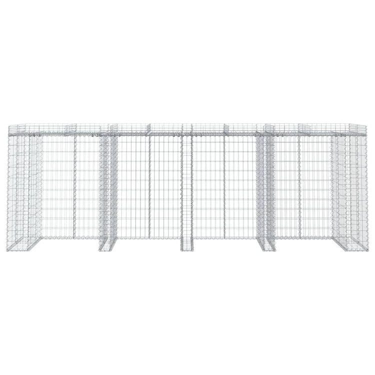 Vidaxl Schans Korb für Müll CAN 350 x 91 x 1220 cm verzinktes Eisen