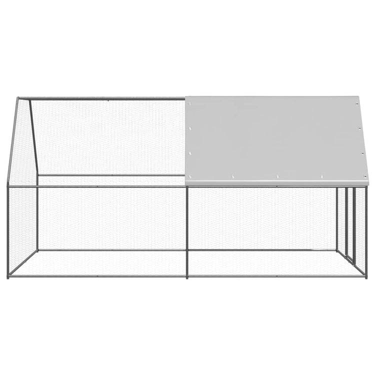 Vidaxl Chicken Coop 2x4x2 m verzinkter Stahl