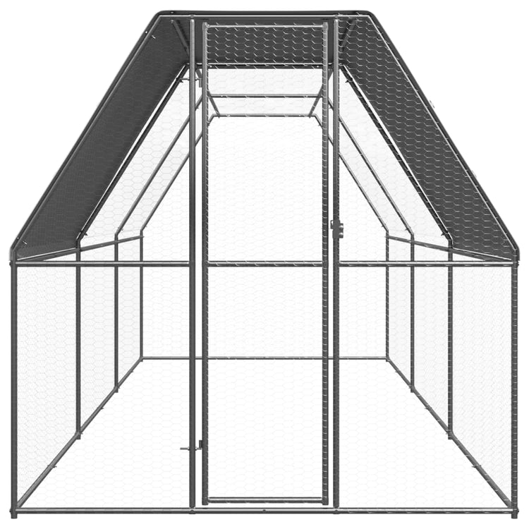 Vidaxl Chicken Coop 2x6x2 m verzinkter Stahl