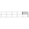 Vidaxl Chicken Coop 2x10x2 m verzinkter Stahl