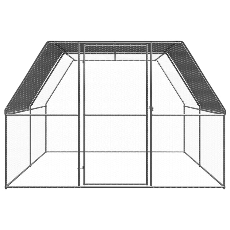 Vidaxl Chicken Coop 3x4x2 m verzinkter Stahl