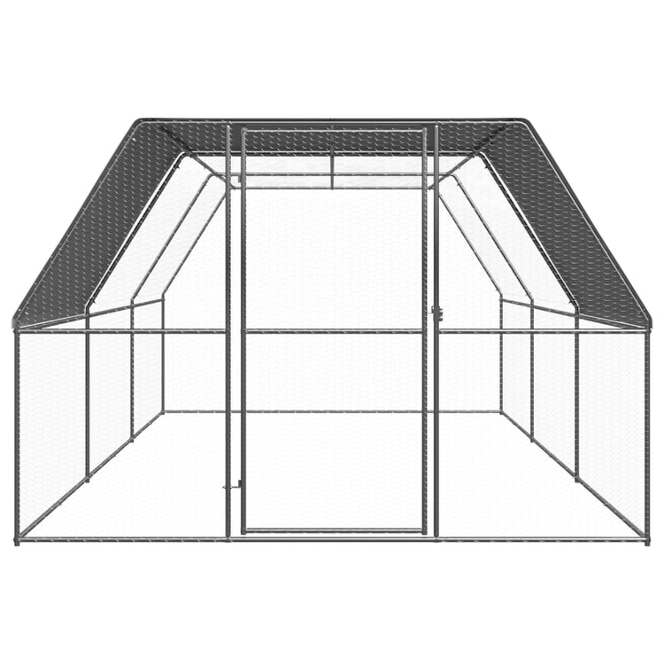 Vidaxl Chicken Coop 3x6x2 m verzinkter Stahl