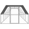 Vidaxl Chicken Coop 3x12x2 m verzinkter Stahl