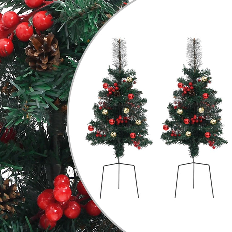 Vidaxl Tuinkerst Bäume 2 PCs 76 cm PVC