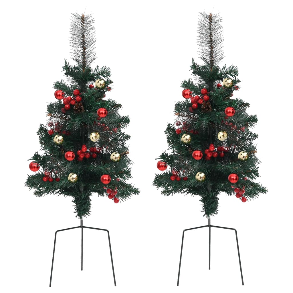 Vidaxl Tuinkerst Bäume 2 PCs 76 cm PVC