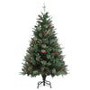 Vidaxl Weihnachtsbaum mit Kiefernkegeln 120 cm PVC und PE Green