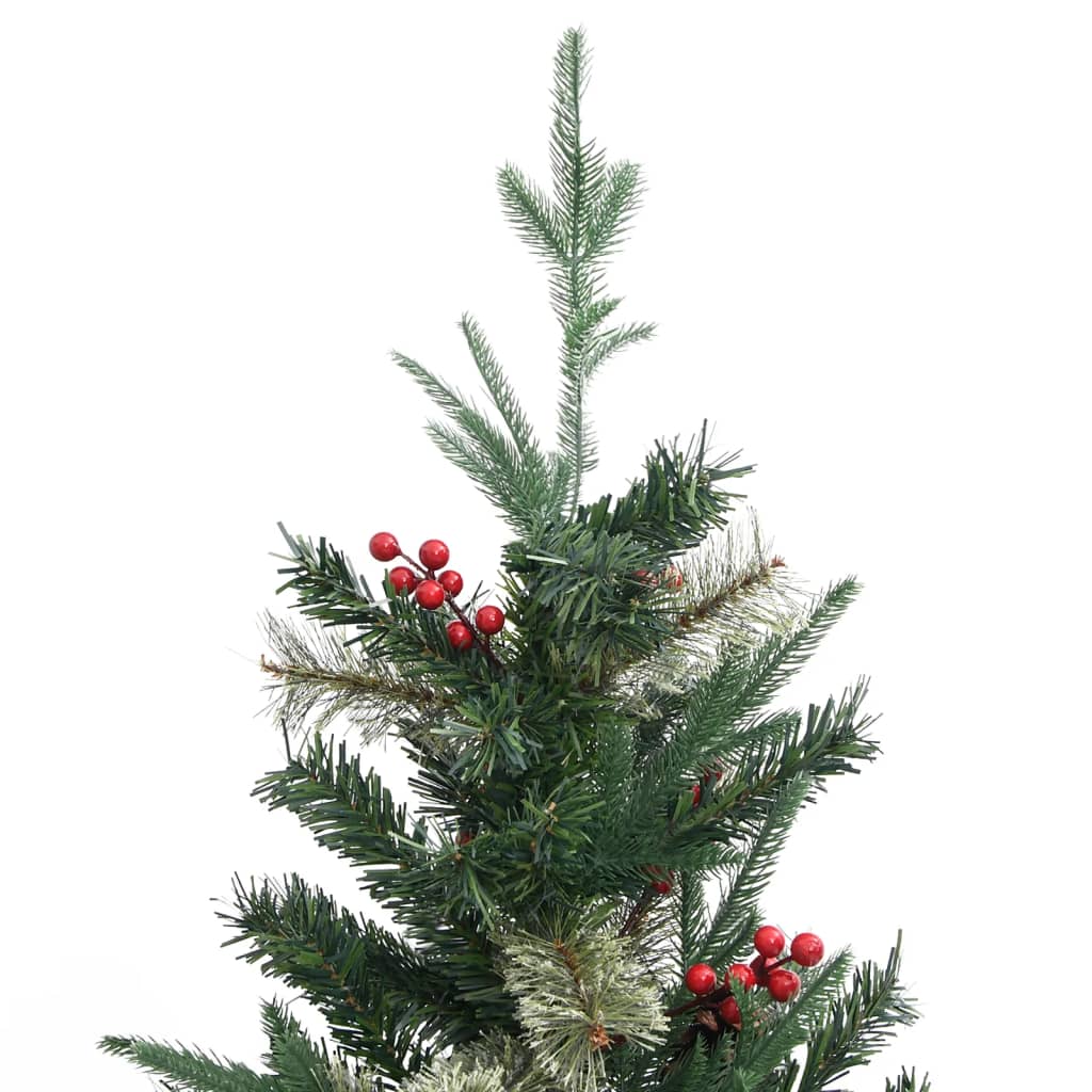 Vidaxl Weihnachtsbaum mit Kiefernkegeln 120 cm PVC und PE Green